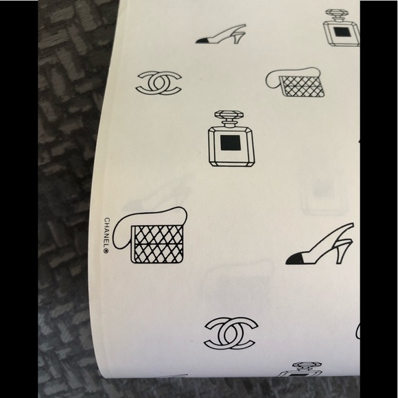 RARE CHANEL 7 pound roll of wrapping paper AUTHENTIC vintage from 1988 - Picture 3 of 5